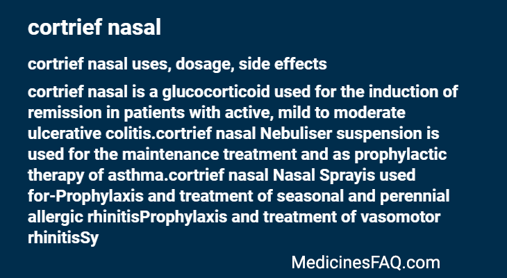 cortrief nasal