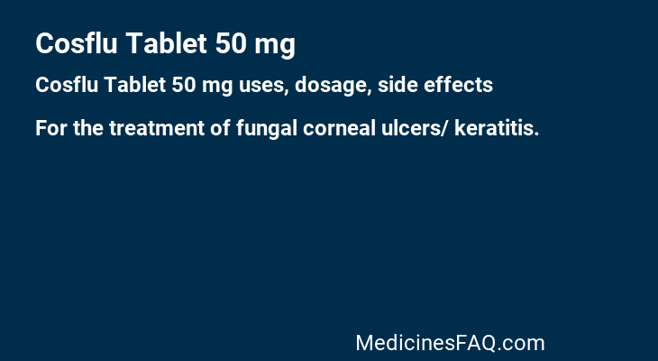 Cosflu Tablet 50 mg