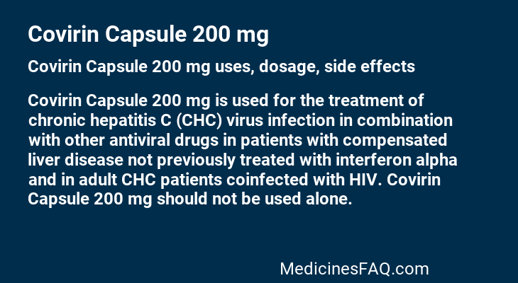 Covirin Capsule 200 mg