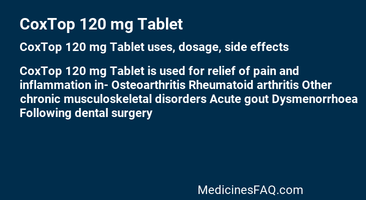 CoxTop 120 mg Tablet