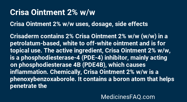 Crisa Ointment 2% w/w