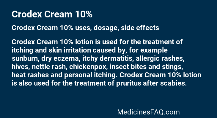 Crodex Cream 10%