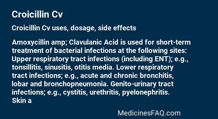 Croicillin Cv