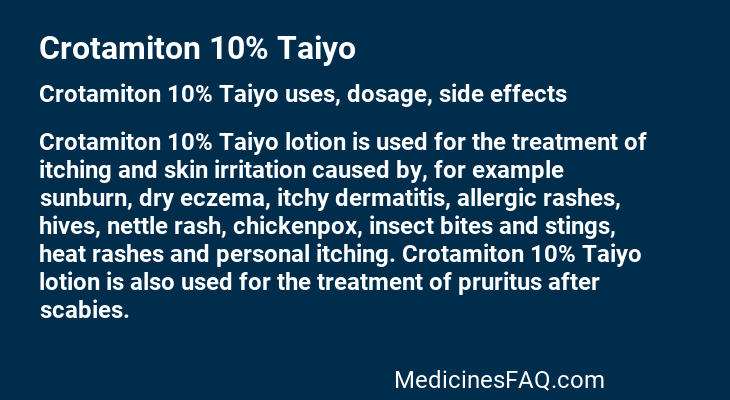Crotamiton 10% Taiyo