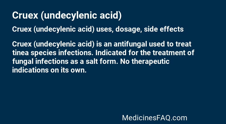 Cruex (undecylenic acid)