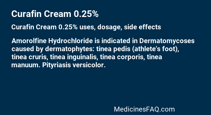 Curafin Cream 0.25%
