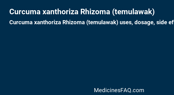 Curcuma xanthoriza Rhizoma (temulawak)