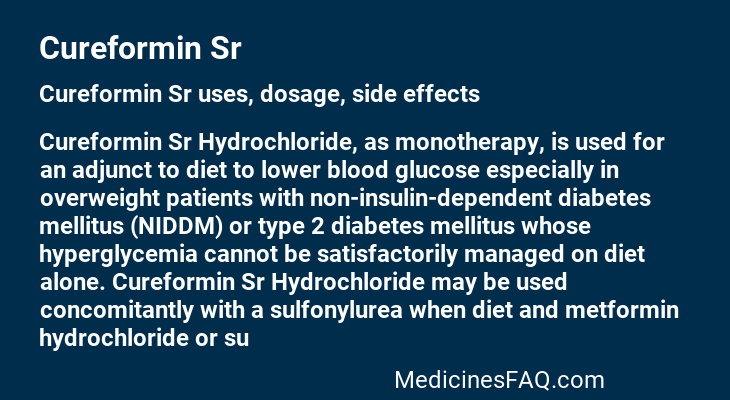 Cureformin Sr