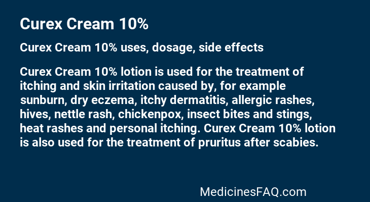 Curex Cream 10%