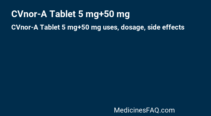 CVnor-A Tablet 5 mg+50 mg