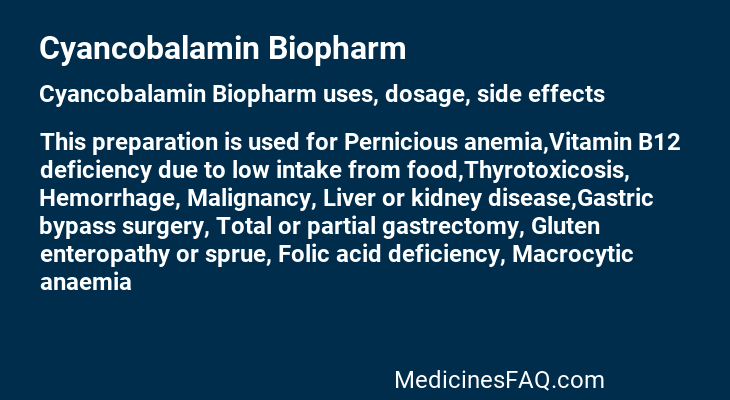 Cyancobalamin Biopharm