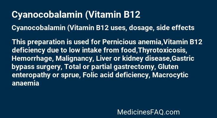 Cyanocobalamin (Vitamin B12