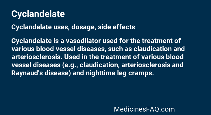 Cyclandelate