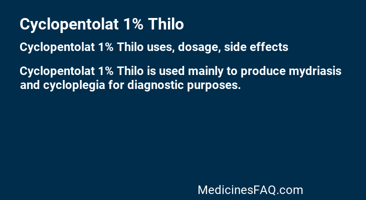 Cyclopentolat 1% Thilo