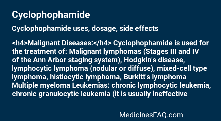 Cyclophophamide