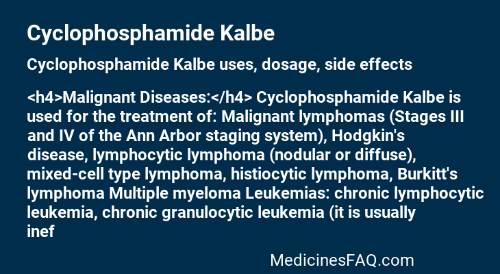 Cyclophosphamide Kalbe