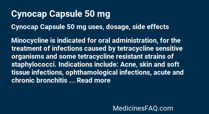 Cynocap Capsule 50 mg