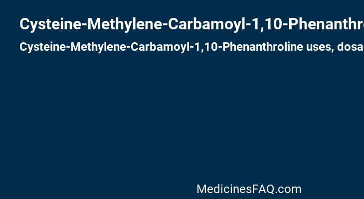 Cysteine-Methylene-Carbamoyl-1,10-Phenanthroline