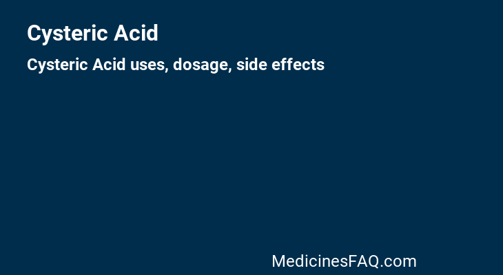 Cysteric Acid