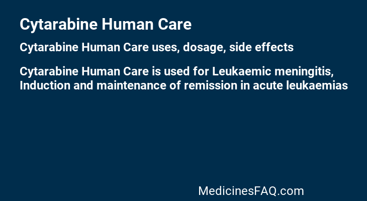 Cytarabine Human Care