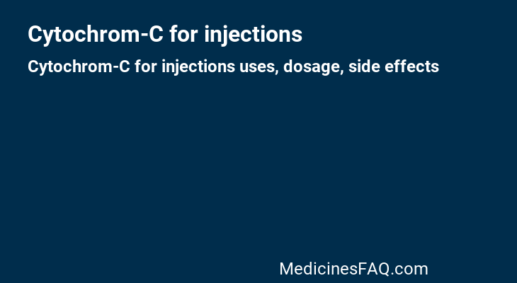 Cytochrom-C for injections