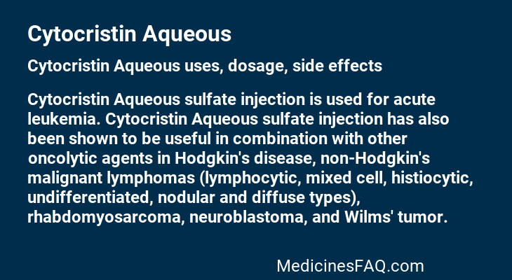 Cytocristin Aqueous