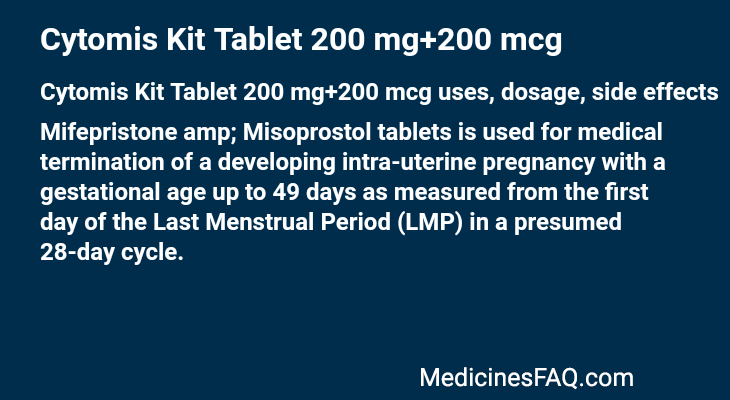 Cytomis Kit Tablet 200 mg+200 mcg