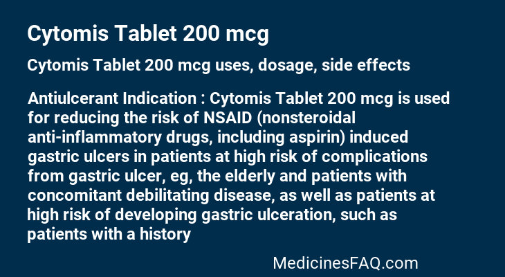 Cytomis Tablet 200 mcg