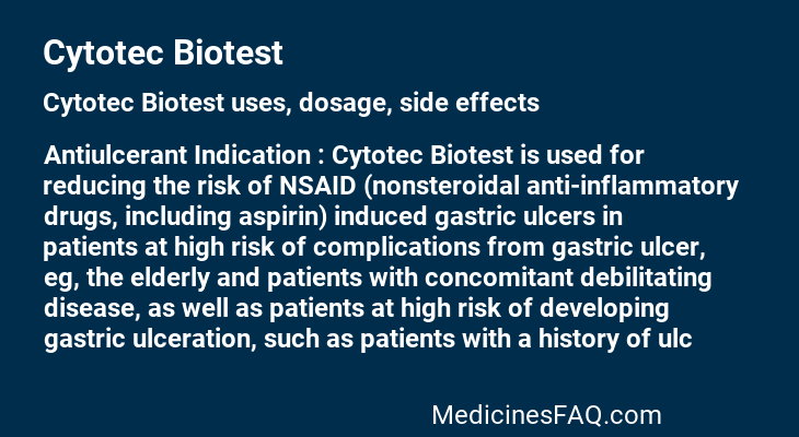 Cytotec Biotest