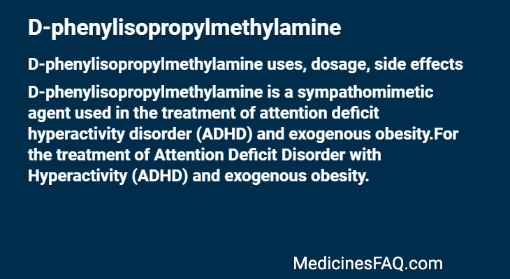 D-phenylisopropylmethylamine