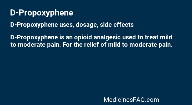 D-Propoxyphene