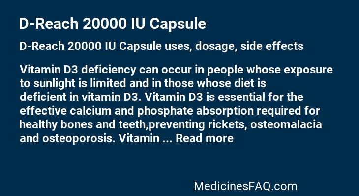 D-Reach 20000 IU Capsule