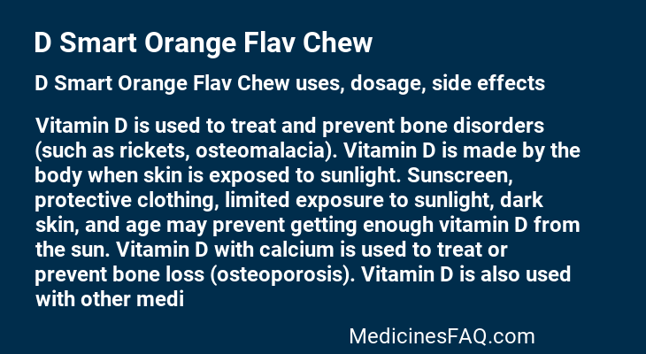 D Smart Orange Flav Chew