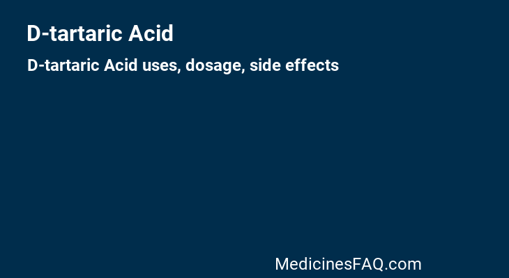 D-tartaric Acid