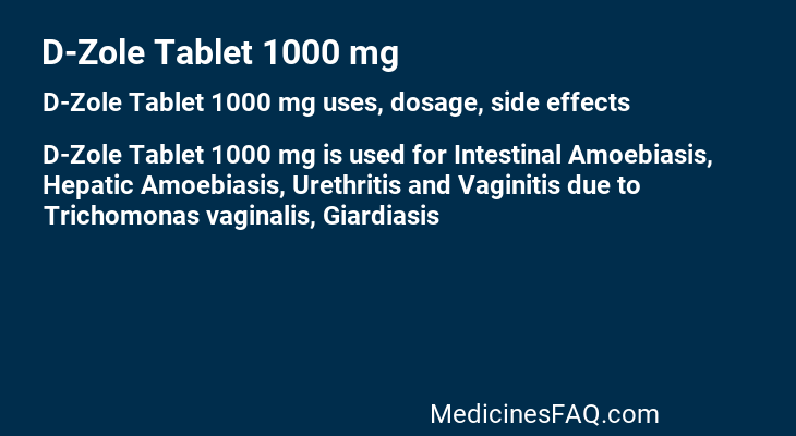 D-Zole Tablet 1000 mg