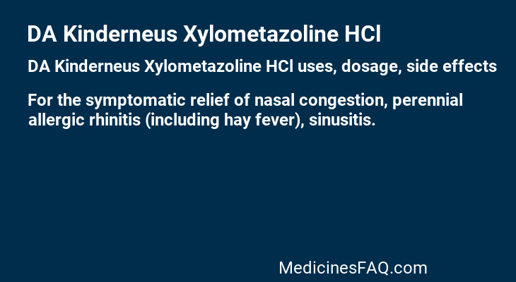 DA Kinderneus Xylometazoline HCl