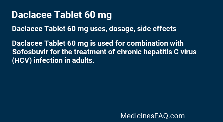 Daclacee Tablet 60 mg