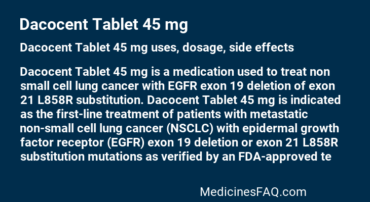 Dacocent Tablet 45 mg