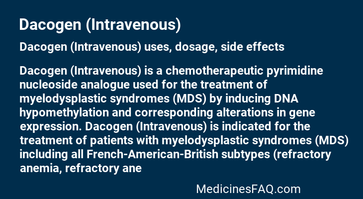 Dacogen (Intravenous)