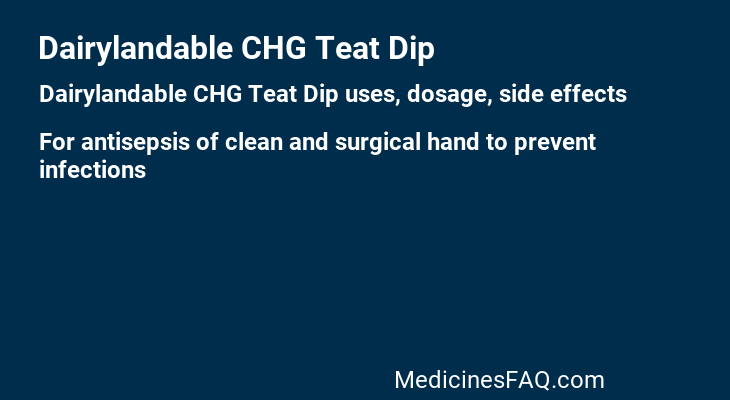 Dairylandable CHG Teat Dip