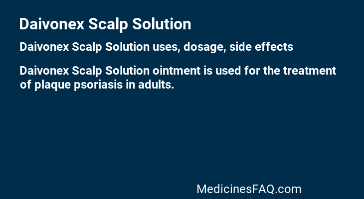 Daivonex Scalp Solution