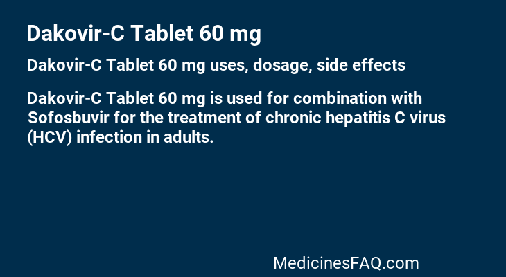 Dakovir-C Tablet 60 mg