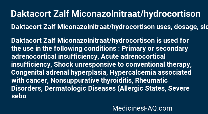 Daktacort Zalf Miconazolnitraat/hydrocortison
