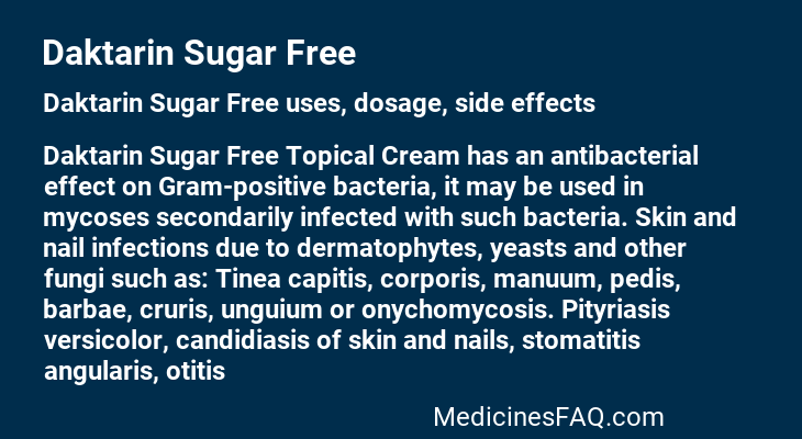 Daktarin Sugar Free