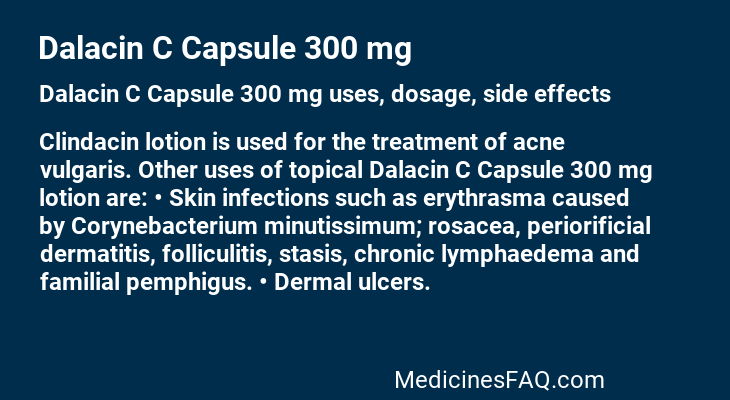 Dalacin C Capsule 300 mg