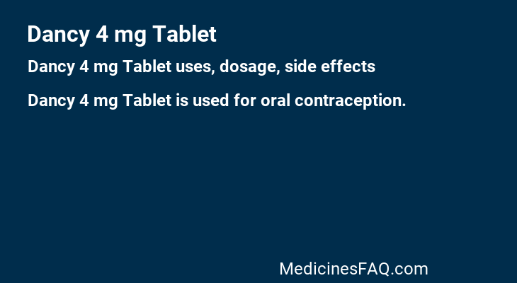 Dancy 4 mg Tablet