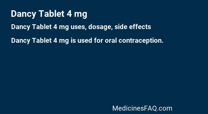 Dancy Tablet 4 mg