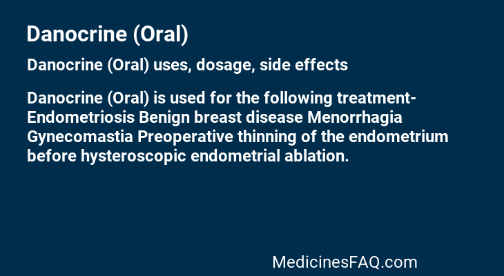 Danocrine (Oral)