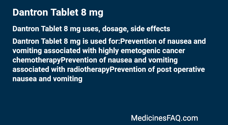 Dantron Tablet 8 mg