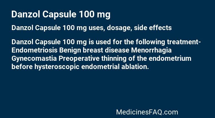 Danzol Capsule 100 mg